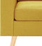 vidaXL Fauteuil stof geel