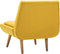 vidaXL Fauteuil stof geel