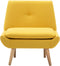 vidaXL Fauteuil stof geel