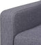 vidaXL Fauteuil stof grijs