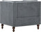 vidaXL Fauteuil stof grijs