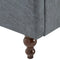 vidaXL Fauteuil stof grijs