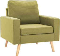 vidaXL Fauteuil stof groen