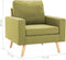 vidaXL Fauteuil stof groen