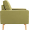 vidaXL Fauteuil stof groen