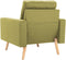 vidaXL Fauteuil stof groen