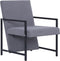 vidaXL Fauteuil stof lichtgrijs