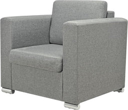 vidaXL Fauteuil stof lichtgrijs