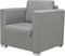 vidaXL Fauteuil stof lichtgrijs