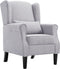 vidaXL Fauteuil stof lichtgrijs