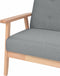 vidaXL Fauteuil stof lichtgrijs