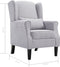 vidaXL Fauteuil stof lichtgrijs