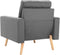 vidaXL Fauteuil stof lichtgrijs