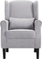 vidaXL Fauteuil stof lichtgrijs