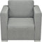 vidaXL Fauteuil stof lichtgrijs
