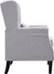 vidaXL Fauteuil stof lichtgrijs