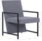 vidaXL Fauteuil stof lichtgrijs