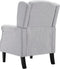 vidaXL Fauteuil stof lichtgrijs