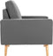 vidaXL Fauteuil stof lichtgrijs