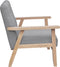 vidaXL Fauteuil stof lichtgrijs