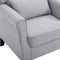 vidaXL Fauteuil stof lichtgrijs