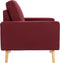 vidaXL Fauteuil stof wijnrood