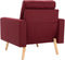 vidaXL Fauteuil stof wijnrood
