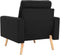 vidaXL Fauteuil stof zwart