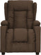 vidaXL Fauteuil verstelbaar stof bruin