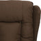vidaXL Fauteuil verstelbaar stof bruin