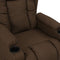vidaXL Fauteuil verstelbaar stof bruin