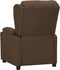 vidaXL Fauteuil verstelbaar stof bruin