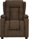 vidaXL Fauteuil verstelbaar stof bruin