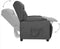 vidaXL Fauteuil verstelbaar stof donkergrijs
