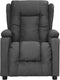 vidaXL Fauteuil verstelbaar stof donkergrijs