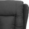 vidaXL Fauteuil verstelbaar stof donkergrijs