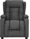 vidaXL Fauteuil verstelbaar stof donkergrijs
