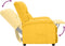 vidaXL Fauteuil verstelbaar stof geel