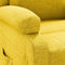 vidaXL Fauteuil verstelbaar stof geel