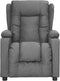 vidaXL Fauteuil verstelbaar stof lichtgrijs