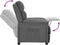 vidaXL Fauteuil verstelbaar stof lichtgrijs