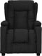 vidaXL Fauteuil verstelbaar stof zwart