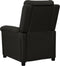 vidaXL Fauteuil verstelbaar stof zwart