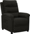 vidaXL Fauteuil verstelbaar stof zwart