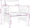 vidaXL - Fauteuils - 2 - st - met - crèmewitte - kussens - massief - acaciahout