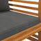 vidaXL - Fauteuils - 2 - st - met - donkergrijze - kussens - massief - acaciahout