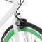 vidaXL - Fiets - met - vaste - versnelling - 700 - c - 51 - cm - wit - en - groen