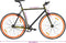 vidaXL - Fiets - met - vaste - versnelling - 700 - c - 55 - cm - zwart - en - oranje