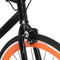 vidaXL - Fiets - met - vaste - versnelling - 700 - c - 55 - cm - zwart - en - oranje