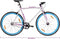vidaXL - Fiets - met - vaste - versnelling - 700 - c - 59 - cm - wit - en - blauw
